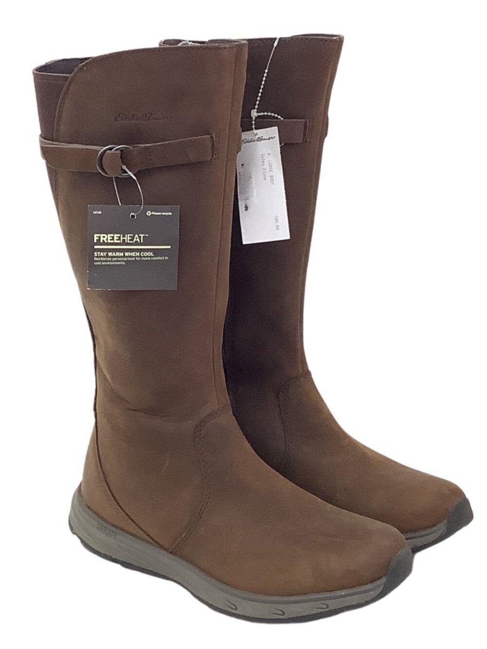 Eddie Bauer Winter Boots Women's Size 6.5 Brown Leather - Never Worn